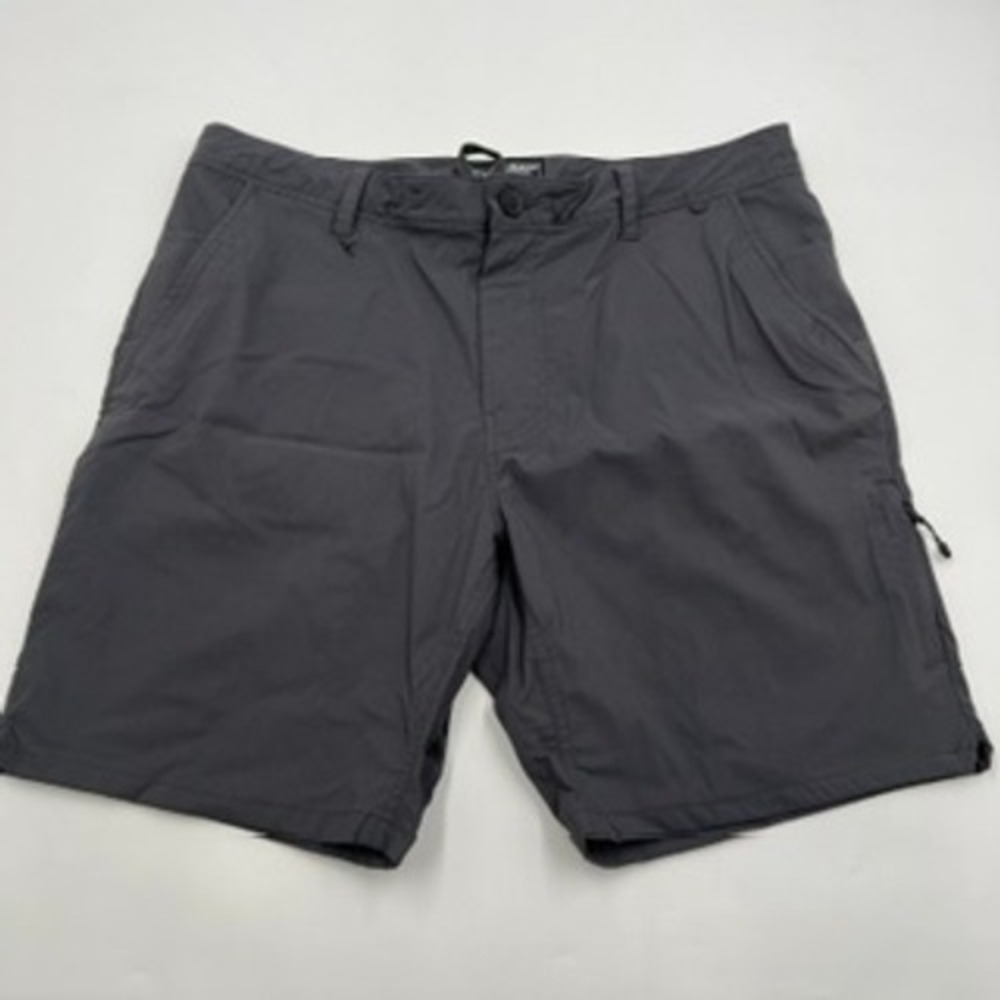 686 Everywhere Featherlight Chino Shorts Mens 34 Charcoal Grey Technical Stretch